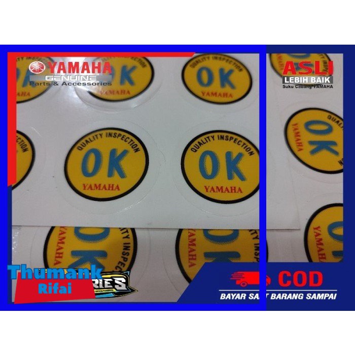 STIKER OK SPAREPART ORIGINAL YAMAHA RX KING TERLARIS
