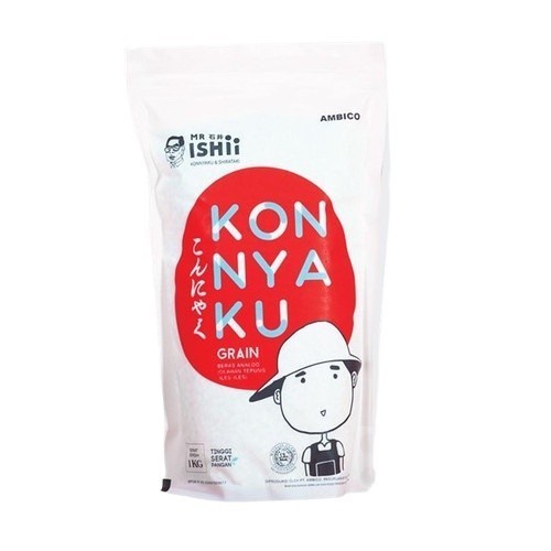 

Mr. Ishii Konnyaku Grain - Shirataki Rice - Konnyaku Rice 1KG 4x250 Gr