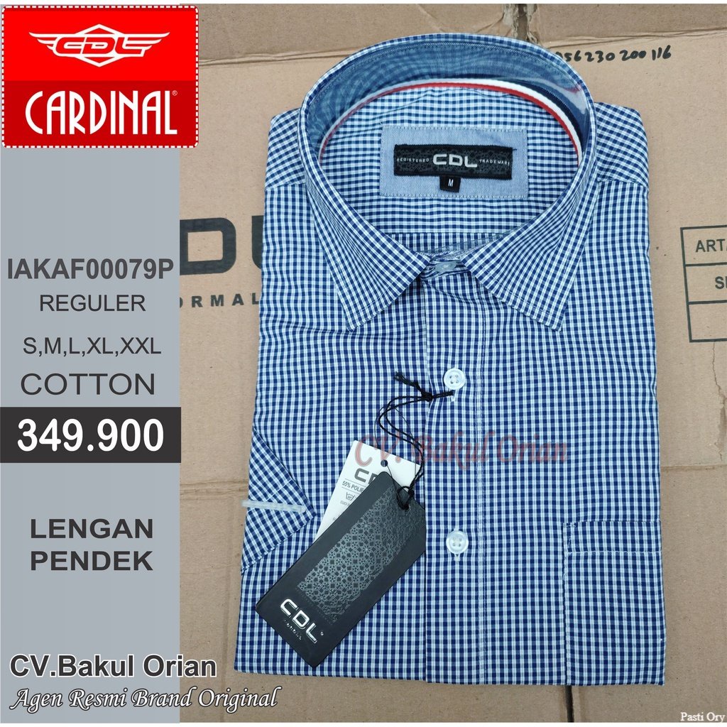 Baju Pria Kemeja CDL Cardinal Original - IAKAF00079P Pasti Ori
