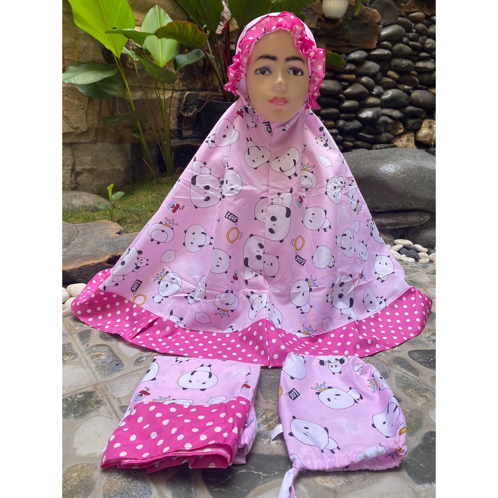 Mukena Anak Motif / Mukena Anak Usia 2-6 Tahun