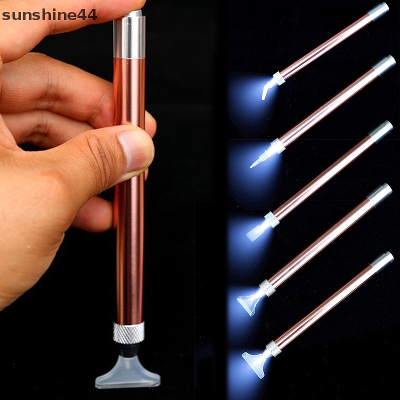 Sunshine Diamond Paing Pen Lighg Point Drill Pen Dengan Kaca Pembesar Alat Kerajinan ID