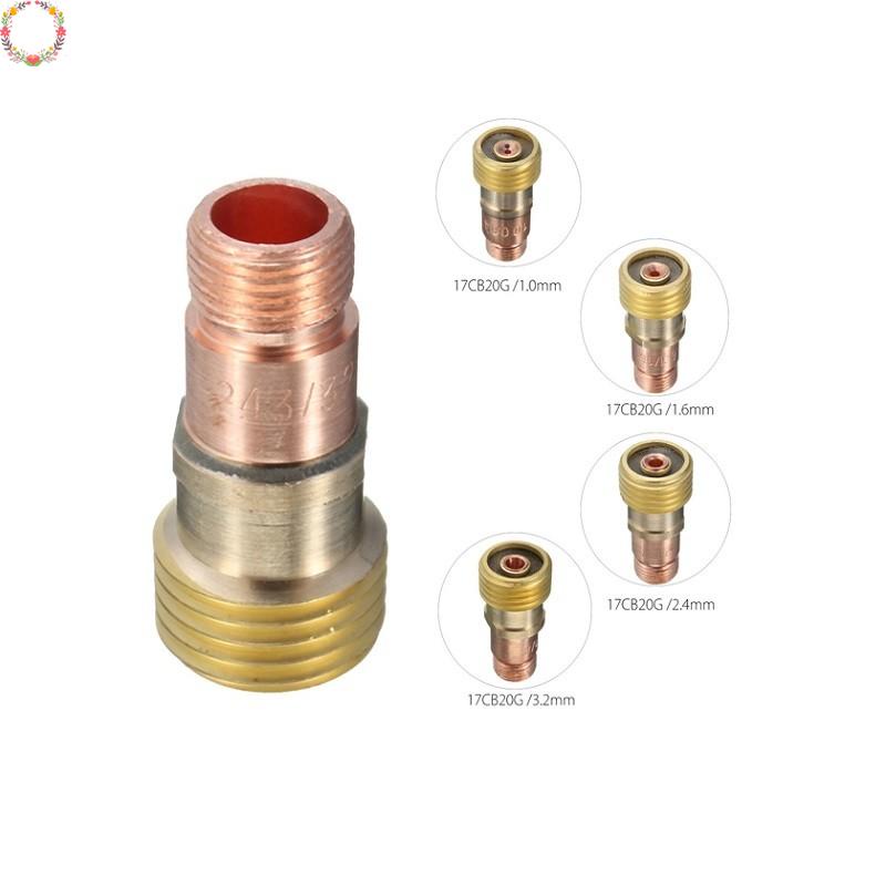 1pc Collet Kuningan Body Konektor Lensa Gas Gemuk Dg Mesh Untuk Tig WP-17 /18 /26 New