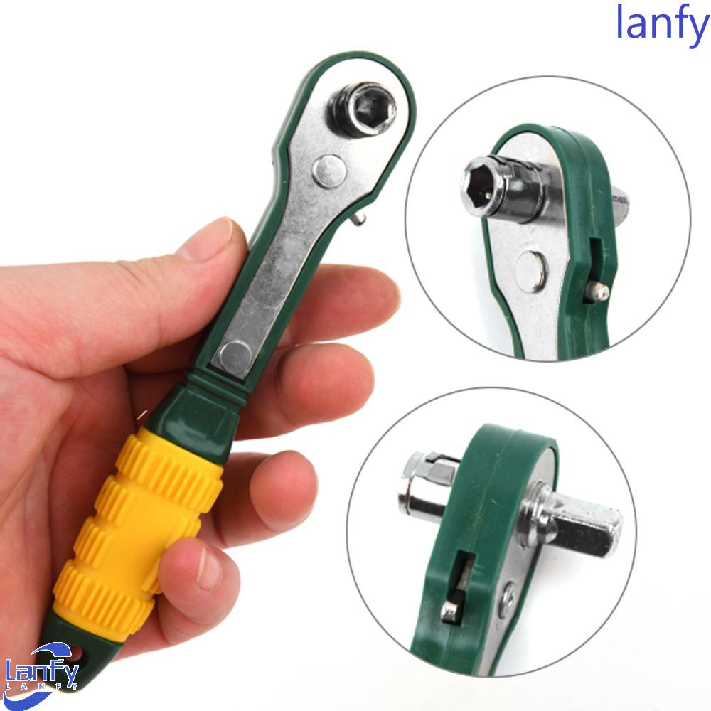 Lanfy Fast Ratchet Wrench Kunci Pas Hexagonal Mini Dual purpose Repair Tools Kepala Batch Soket Cepat