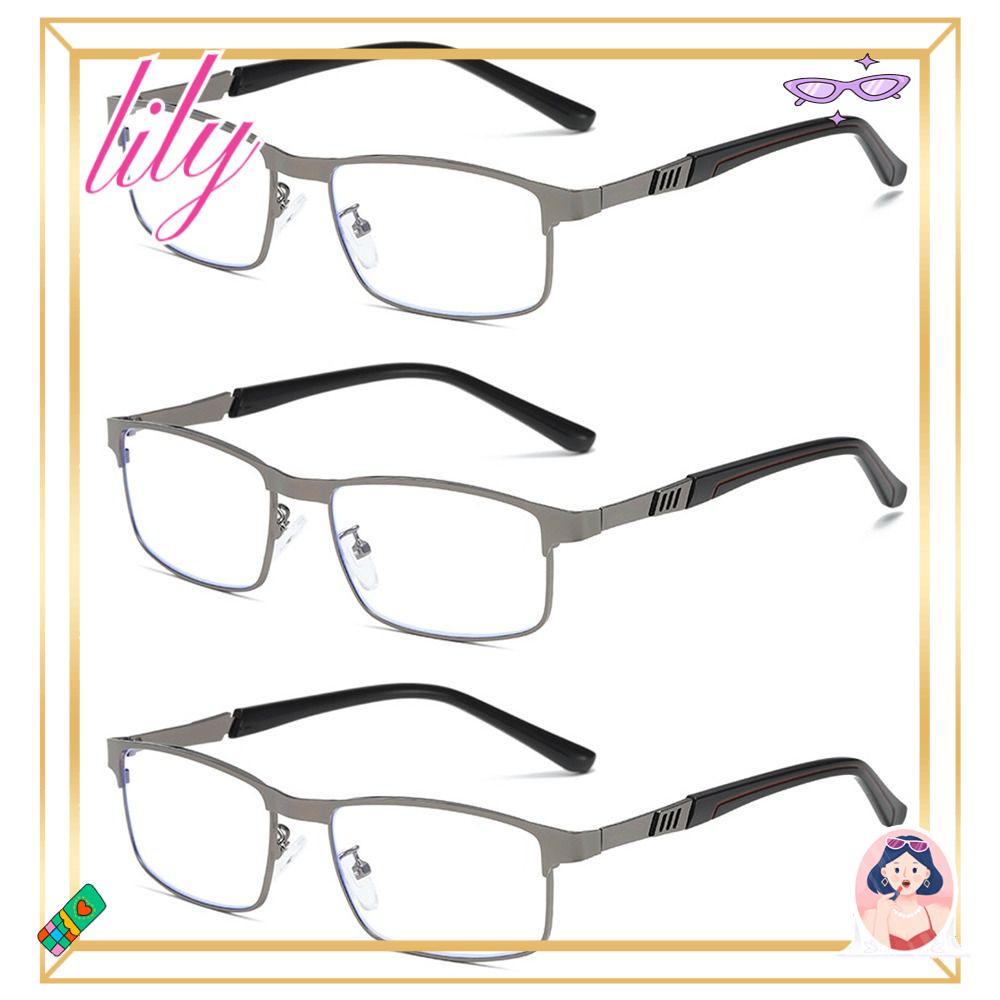 Lily Bisnis Kacamata Baca Fashion Frame Klasik Sederhana Anti-Cahaya Biru