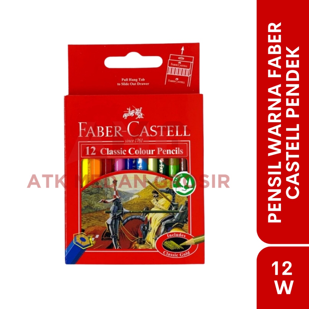 

PENSIL WARNA FABER CASTELL 12 WARNA PENDEK