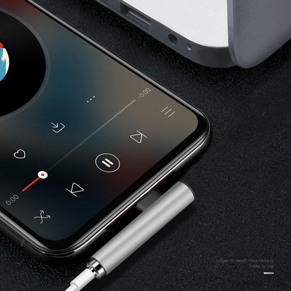 Populer Typec Ke 3.5MM Audio Adapter Bentuk L Bahan Aluminium Alloy 3.5MM Untuk Handphone Huawei