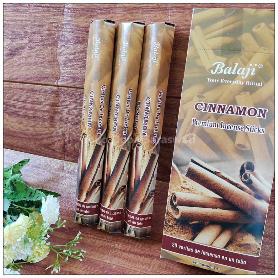 Hio Dupa Wangi Aromaterapi Cinnamon Kayu Manis Hexagonal Isi 20 Stik Balaji