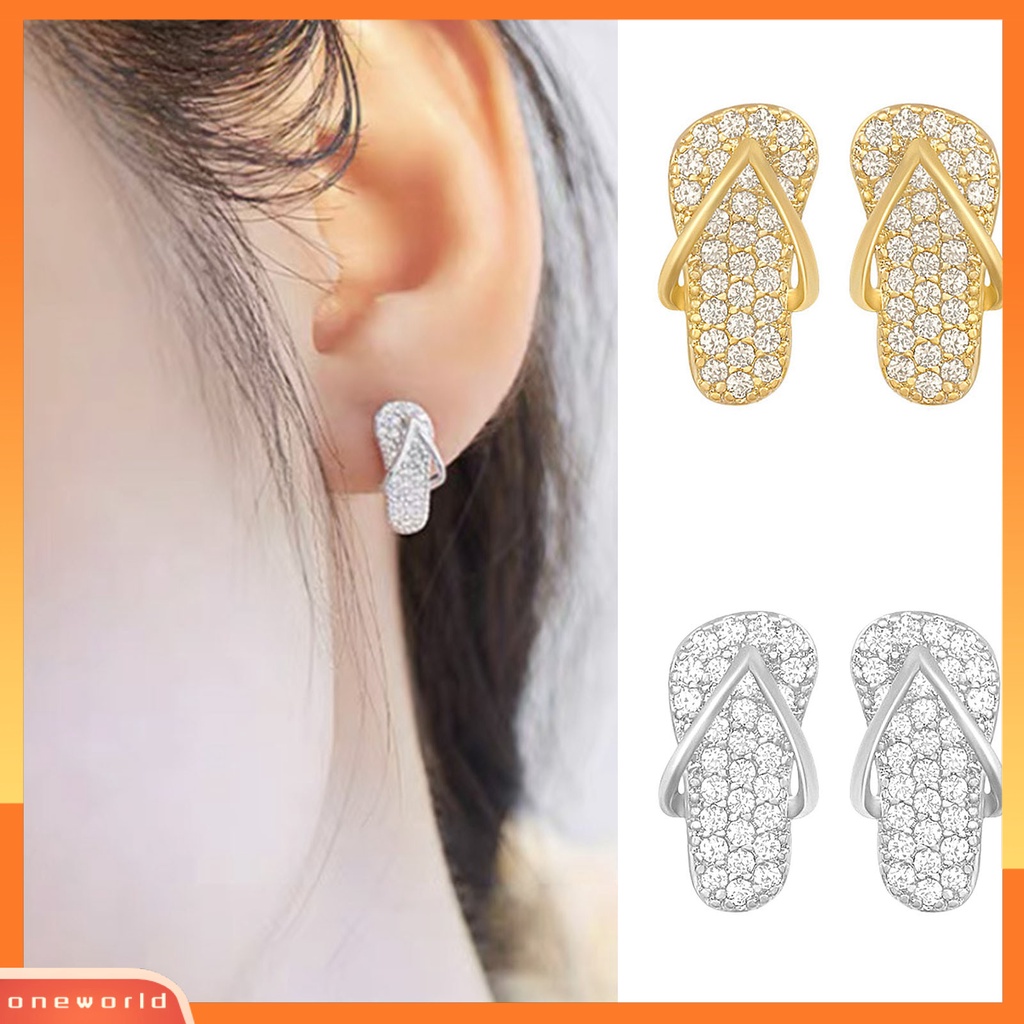 [WOD] Anting Kreatif Gaya Alloy Lucu Berbentuk Slop Wanita Ear Studs Untuk Wanita