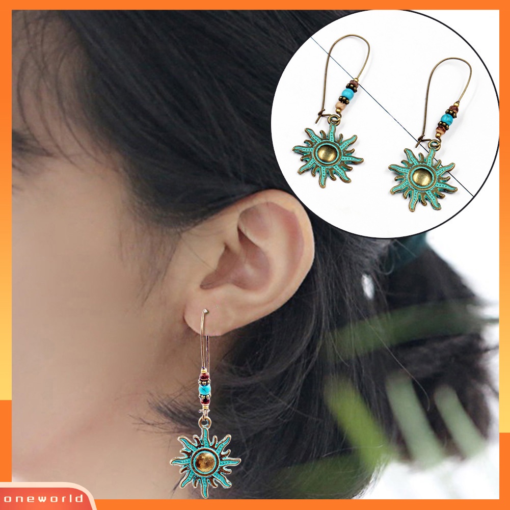 [WOD] Mode Sun Eardrop Tuas Anting Pesona Pesta Prom Wanita Gadis Perhiasan Hadiah