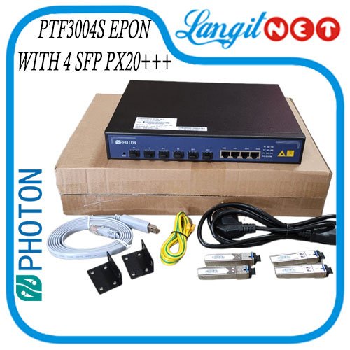 PHOTON PTF3004S EPON OLT L2 4PON 4SFP PLUS 2RJ45 PX20xxx