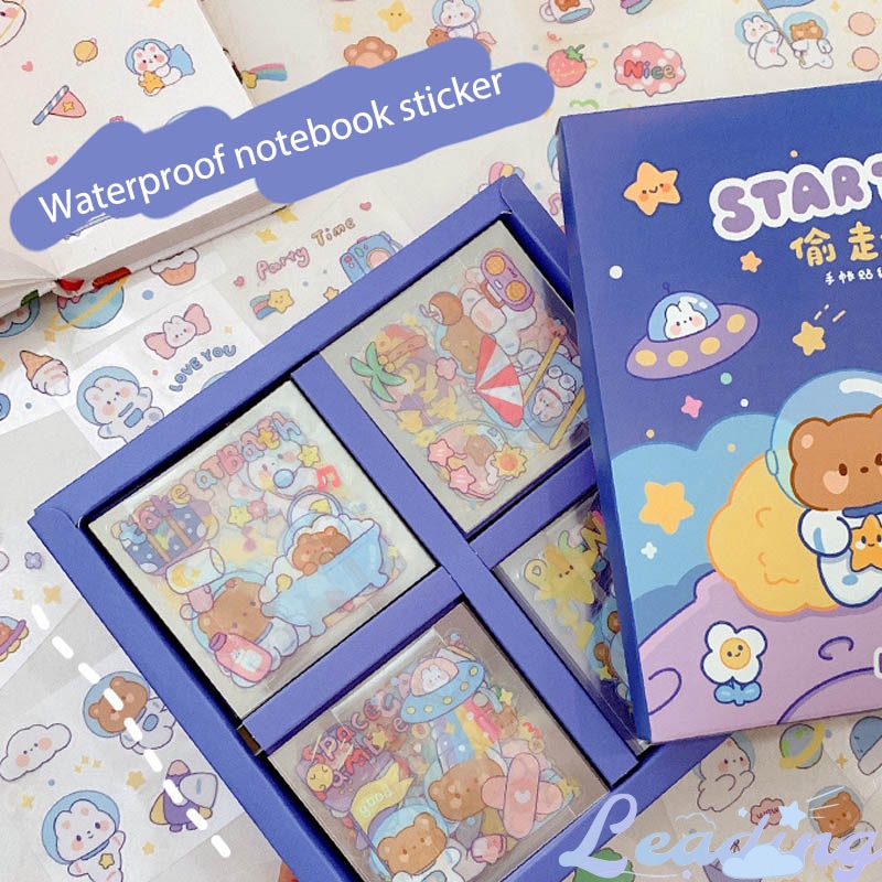 

25Pcs/Set Stiker Kartun Lucu Tahan Air Stiker Dekorasi Buku Kecil DIY Buku Pola Alat Tulis Untuk Dekorasi DIY-Le