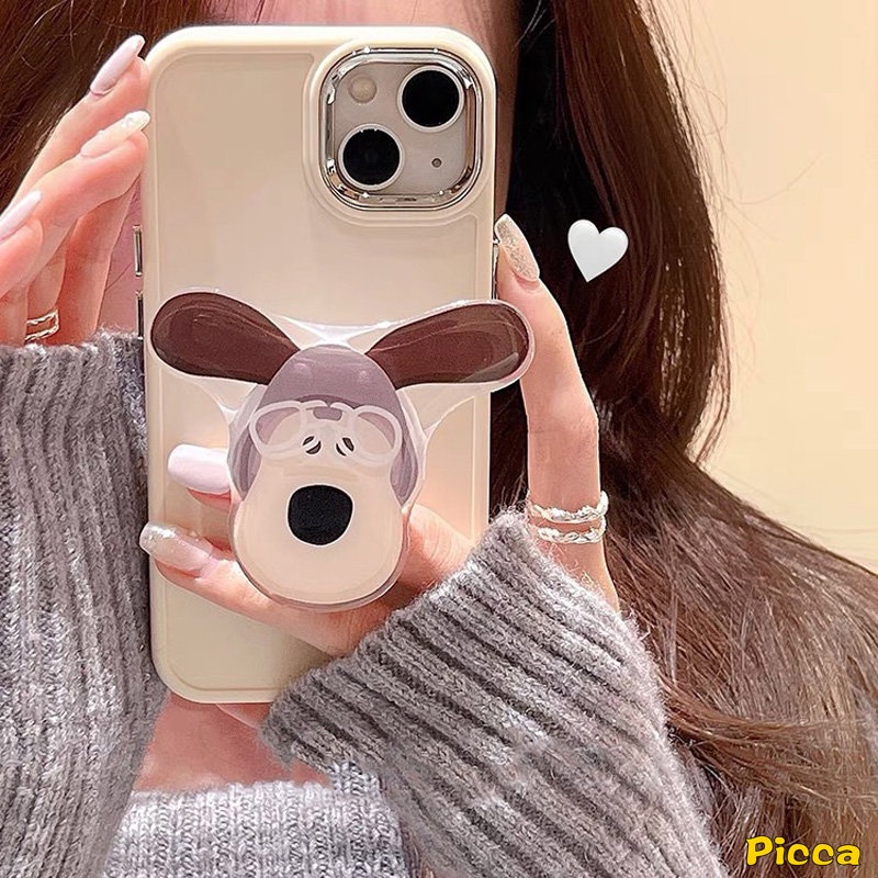 Ins Korea Kupu-Kupu Lucu Puppy Cute Cat Bracket Phone Grip Holder Cincin Kartun Beruang Anjing Yang Indah Fashion Pisang Goreng Universal Scalable Phone Stand Holder