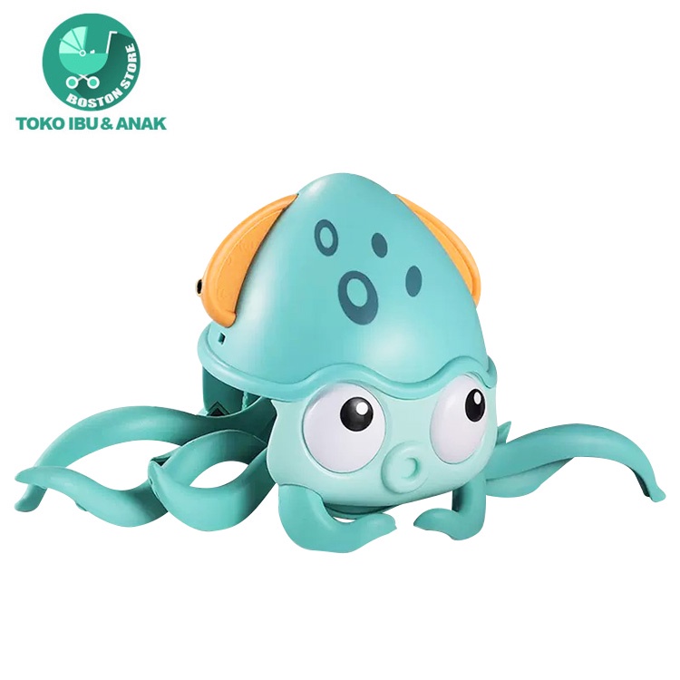 Bostonstore Mainan mandi anak toys octopus plastik tanpa baterai bisa berenang / Mainan Octopus / Mainan Octopus Berjalan / Mainan Gurita / Mainan Gurita Berjalan / Mainan Gurita Octopus / Mainan Gurita Jalan / Mainan Gurita Air / Mainan Gurita Bergerak