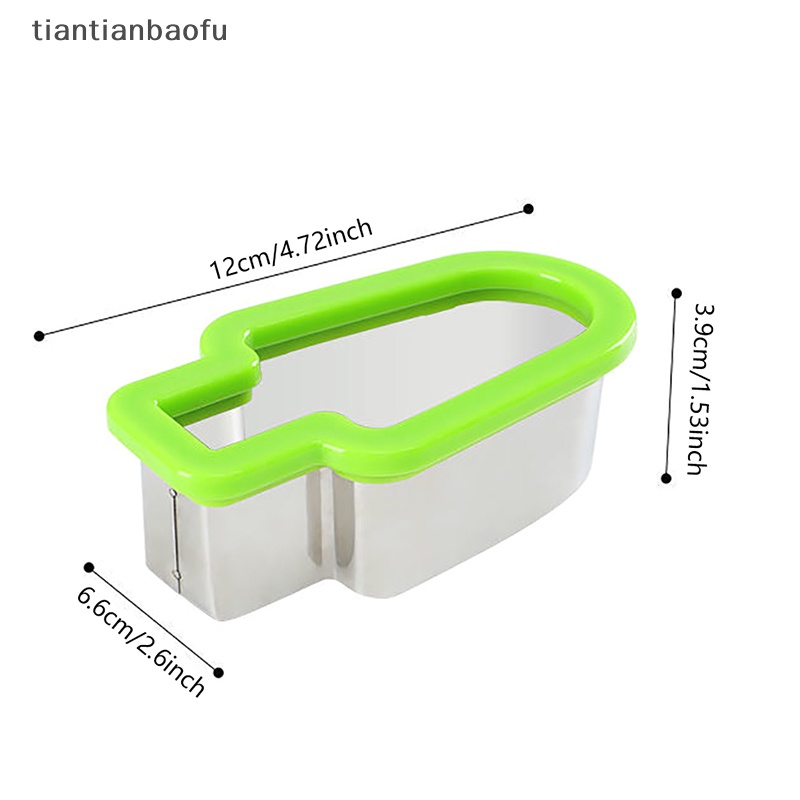 [tiantianbaofu] 1pc Stanless Steel Alat Pemotong Cetakan Bentuk Semangka Dan Makanan Popsicle Butik