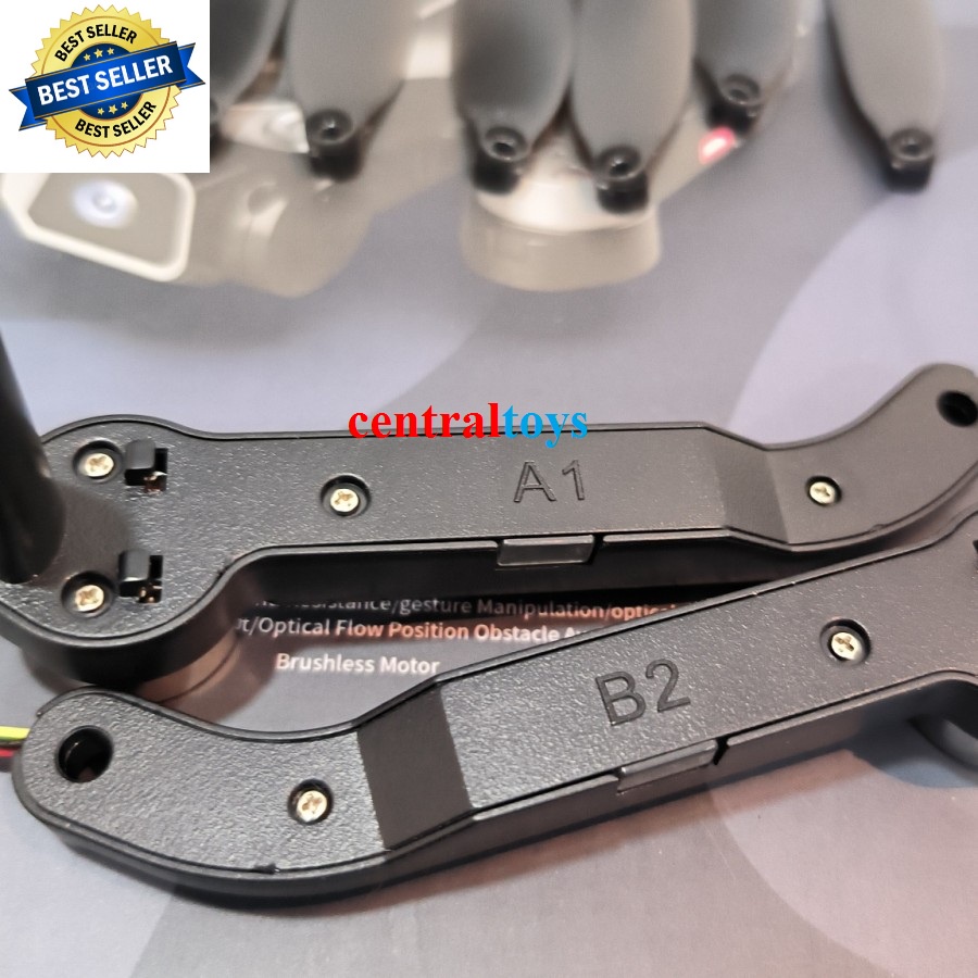 part drone LU20 PRO baterai 3.7v 2000mAH motor arm propeller dll