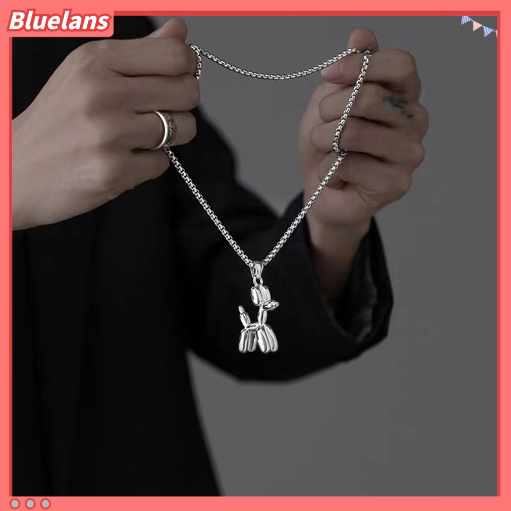 [BLS] Sweater Kalung Hypoallergenic Kasual Minimalis Alloy Halus Hadiah Perhiasan Fashion Pria Wanita Liontin Anjing Rantai Panjang Untuk Pacaran