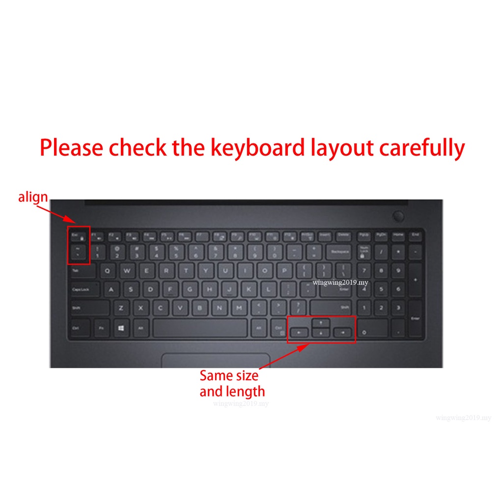 Sarung Keyboard Untuk Dell Inspiron Vostro 15 3000 5000 7000 G3 G5 G7 15CR 17CR 7588 5590 3500 3590 Stiker Aksesoris Laptop Pad Film Pelindung Kulit