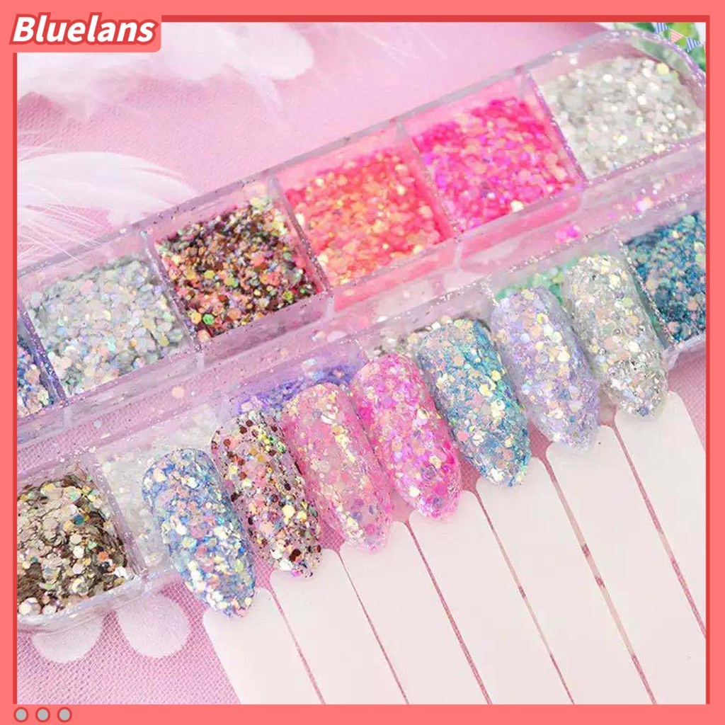 [BLM] Glitter Flakes Warna Cerah Kosmetik PET Stylish Glitter Flakes Untuk Kecantikan