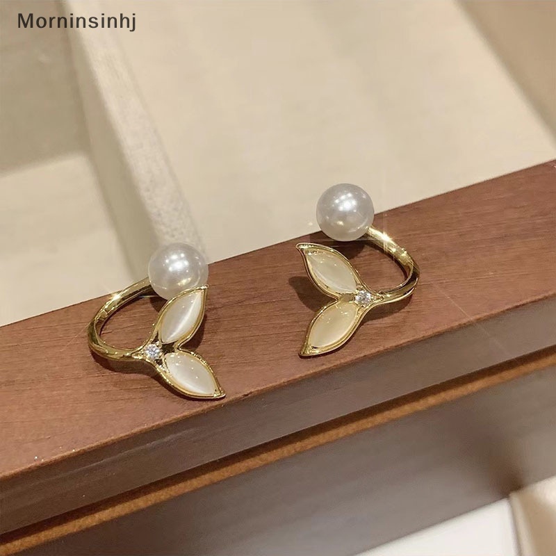 Mornin Anting Mutiara Fishtail Temperamen Korea Anting Simple Elegan Untuk Wanita Ear Studs id