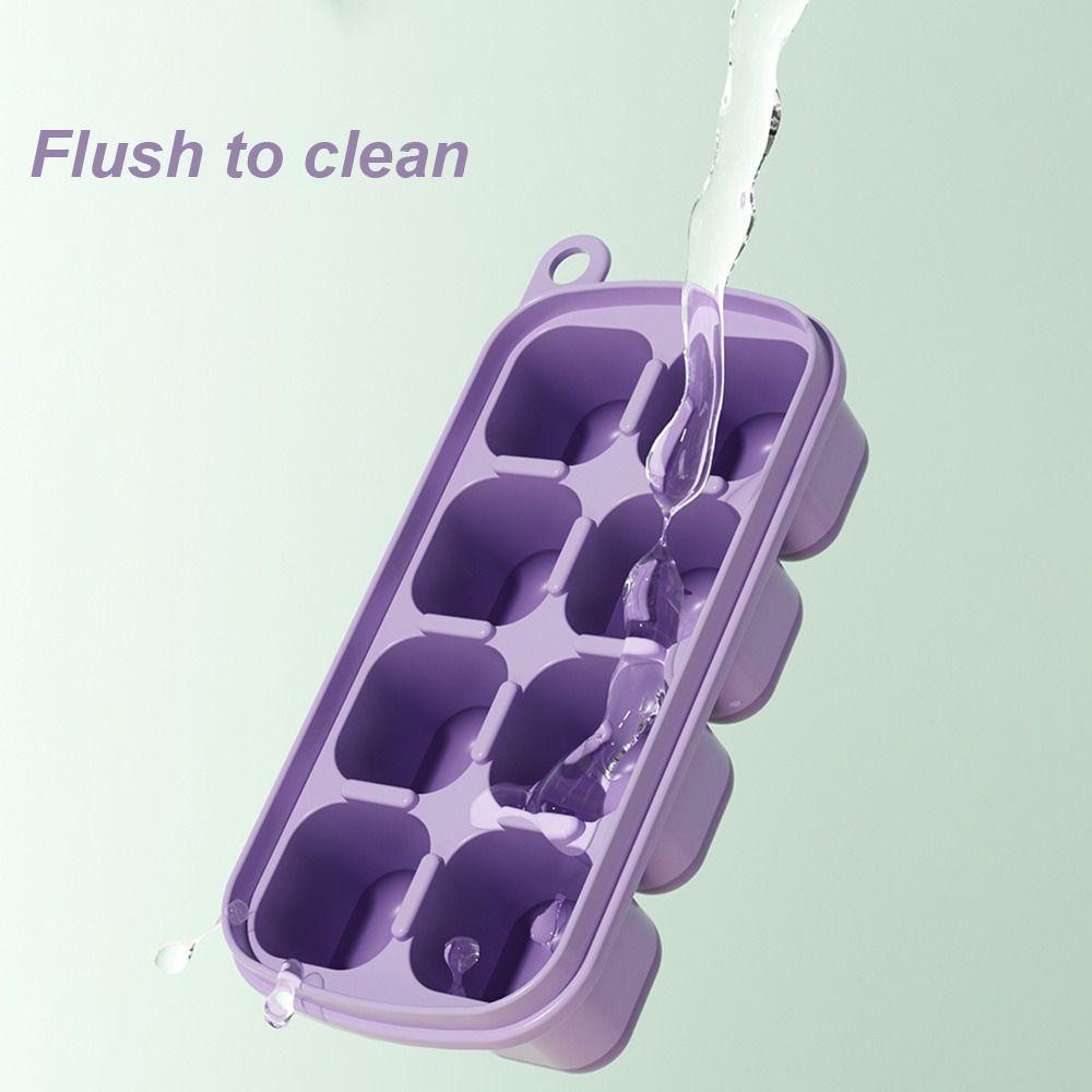 TOP Ice Cube Tray Dengan Tutup Alat Dapur Hoki PP Cetakan Popsicle Box Untuk Freezer
