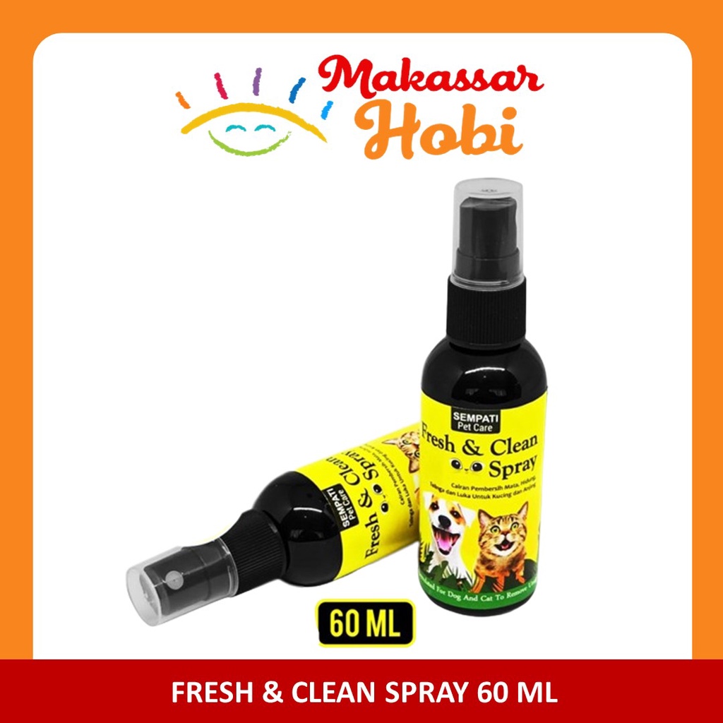 Pembersih Mata Hidung Telinga Luka Kucing Anjing Fresh &amp; Clean Spray