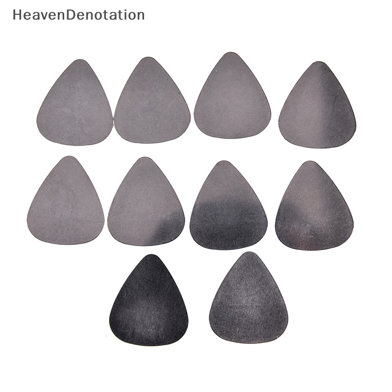 [HeavenDenotation] 10pcs bass guitar picks stainless steel Akustik Gitar Elektrik plectrum 0.30mm HDV