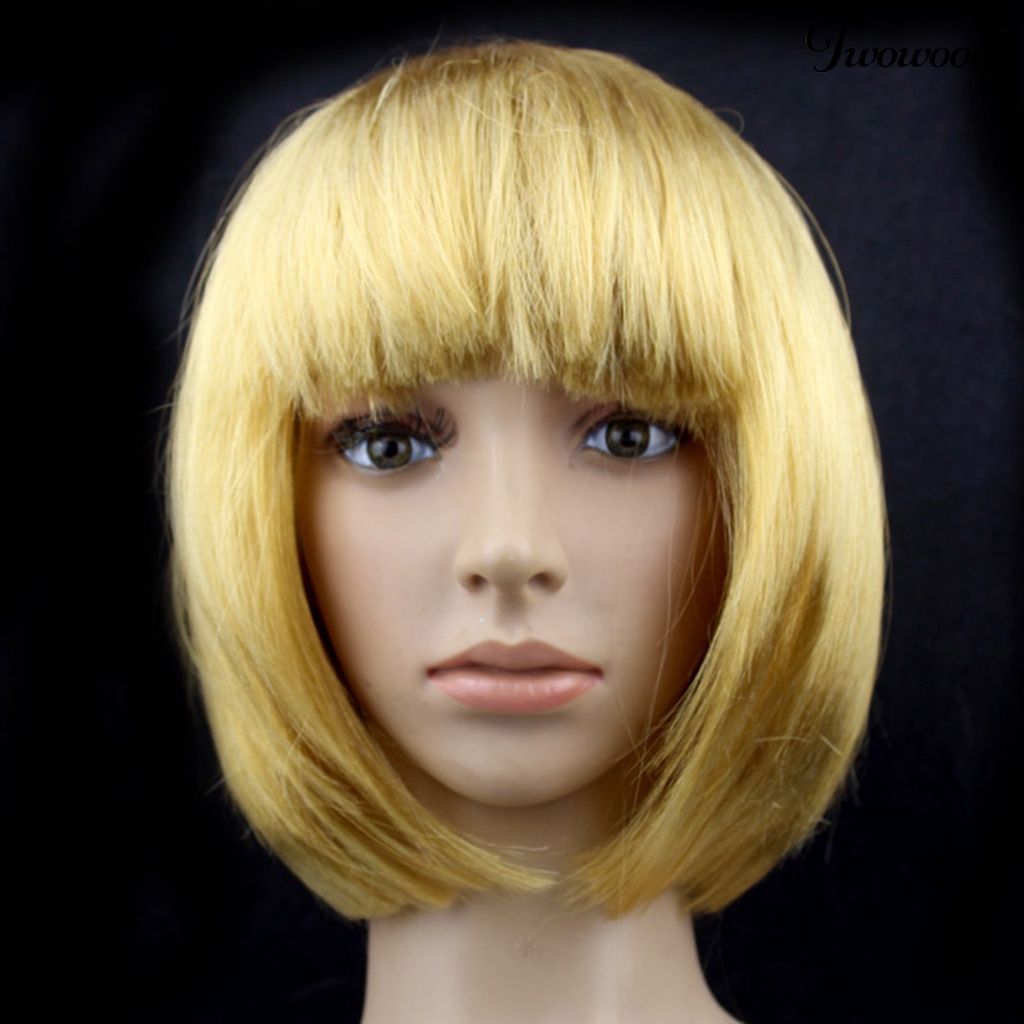 Twowood Wanita Wig Windproof Inner Mesh Adjustable Ringan Wig Kepala Depan Untuk Kecantikan