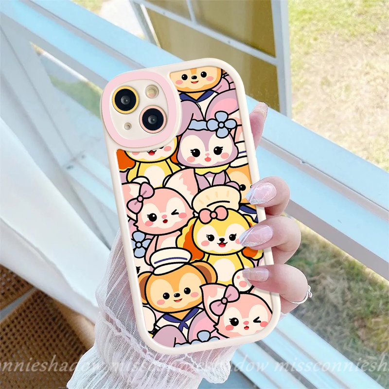 Casing StellaLou Kartun Untuk Oppo A55 A76 A58 A78 A17 A96 A57 A95 A16 A54 A15 A5s A16K A12 A17K A53 A9 A5 A7 A74 A3S A31 Reno 8T 7Z 8 5 7 A16E A77s A92 A1K Beruang Strawberry Lucu Manyo