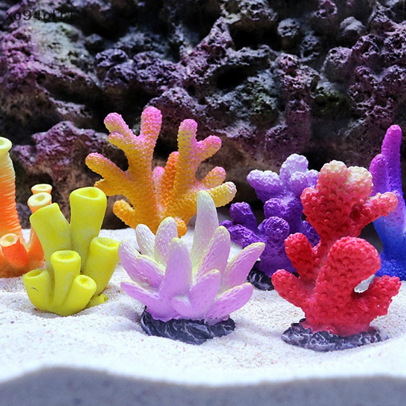 Xo Hiasan Ikan Koral Buatan Meniru Bintang Laut Resin Pemandangan Terumbu Dekorasi Aquarium Craft Tabletop Decoration OL