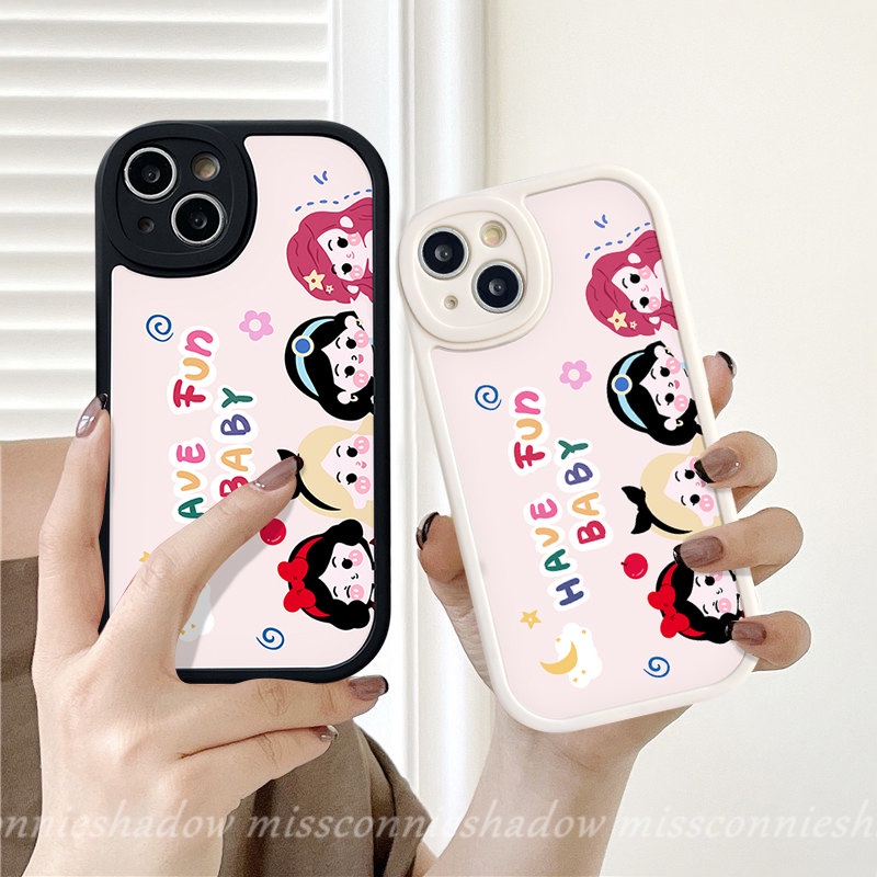 Soft Case Untuk Oppo A78 A96 A95 A58 A77s A16 A17K A57 A17 A7 A16E A54 A5 A9 A76 A31 A5s A15 A12 A16s A16K A74 A1K A3S A55 Reno 8T 7Z 7 8 5Z 5F Kartun Princess Lucu Disney Family/Baju Keluarga/Baju Couple Keluarga/Baju Couple Keluarga