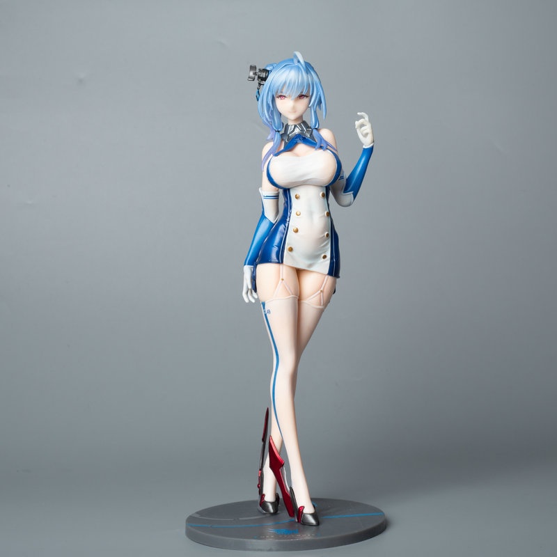 Jalur Azur 25cm St. Louis1 /7 Seragam Figure Lengkap Uni Ringan PVC Action Figure Mainan Hiasan Meja