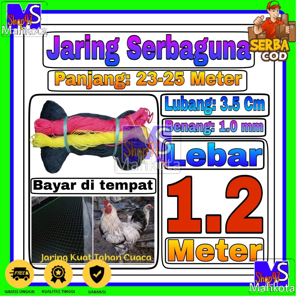 Jaring Ayam 1,2 Meter Jaring Pagar Ayam Kandang jaring tanaman jaring kandang hewan jaring serbaguna
