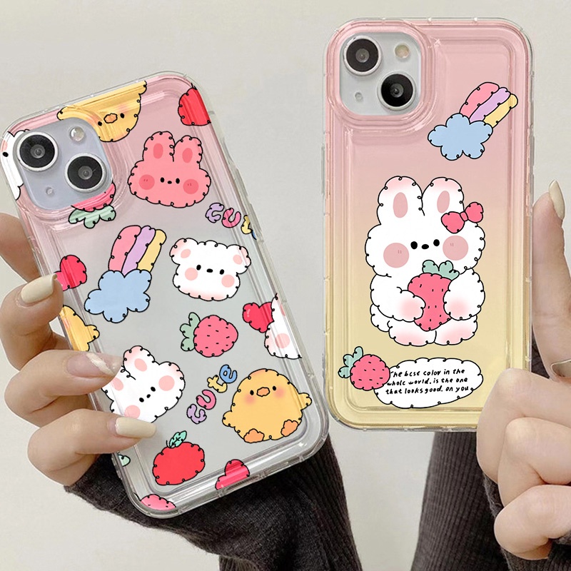 Casing Pernis Kelinci Lucu Untuk Oppo A11K A16 A16K A16E A16S A5S A7 A12 A12S A54S A3S A5 A8 A9 A9X A11 A11X A57 A57E A57S A17 A17K A74 A76 A77 A77S A94 A95 A96 Airbag Shockproof Cover