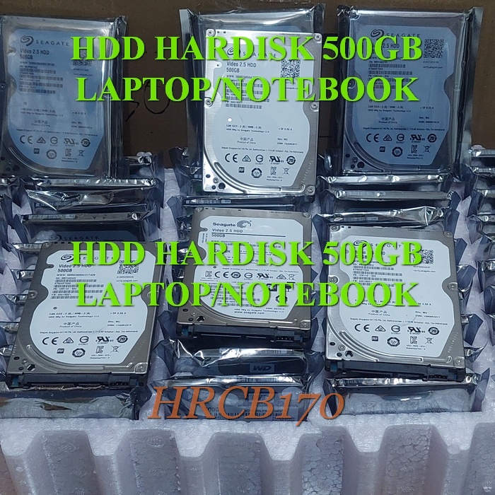 HDD HARDISK Laptop kapasitas 500GB 2.5&quot; Slim Notebook Sentinel 100% -HRCB