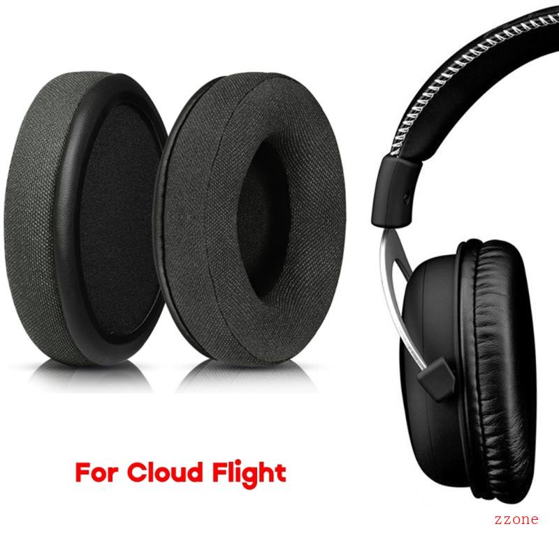 Zzz Bantalan Telinga Tahan Lama Untuk Cloud Flight Headphone Earpads Fabric Cloth Sleeves