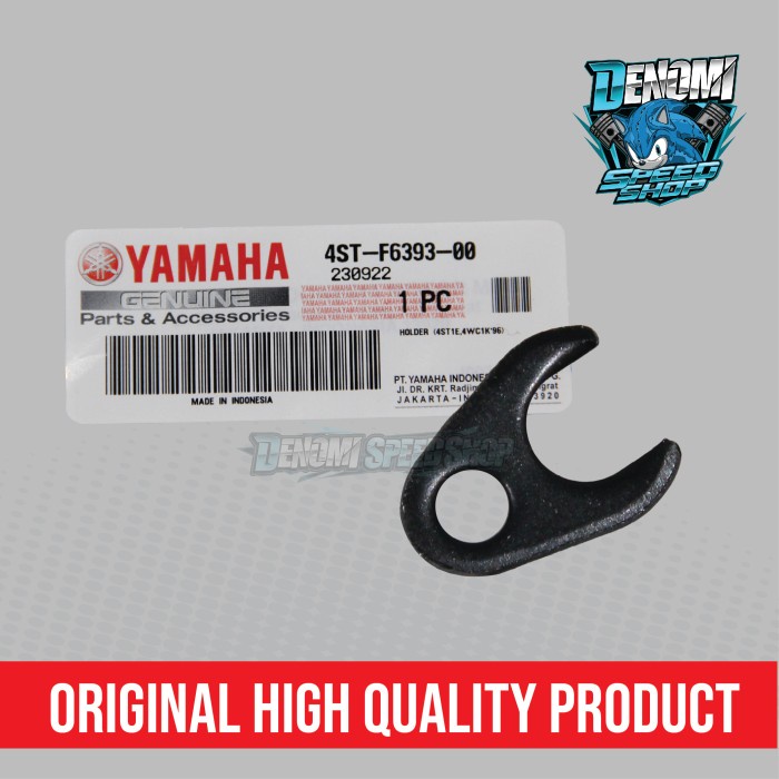 Klem Clamp Klip Holder Penahan Kabel Gas Atas Yamaha F1ZR FIZR F1Z FIZ R Force 1 Crypton Original YGP 4ST-F6393-00