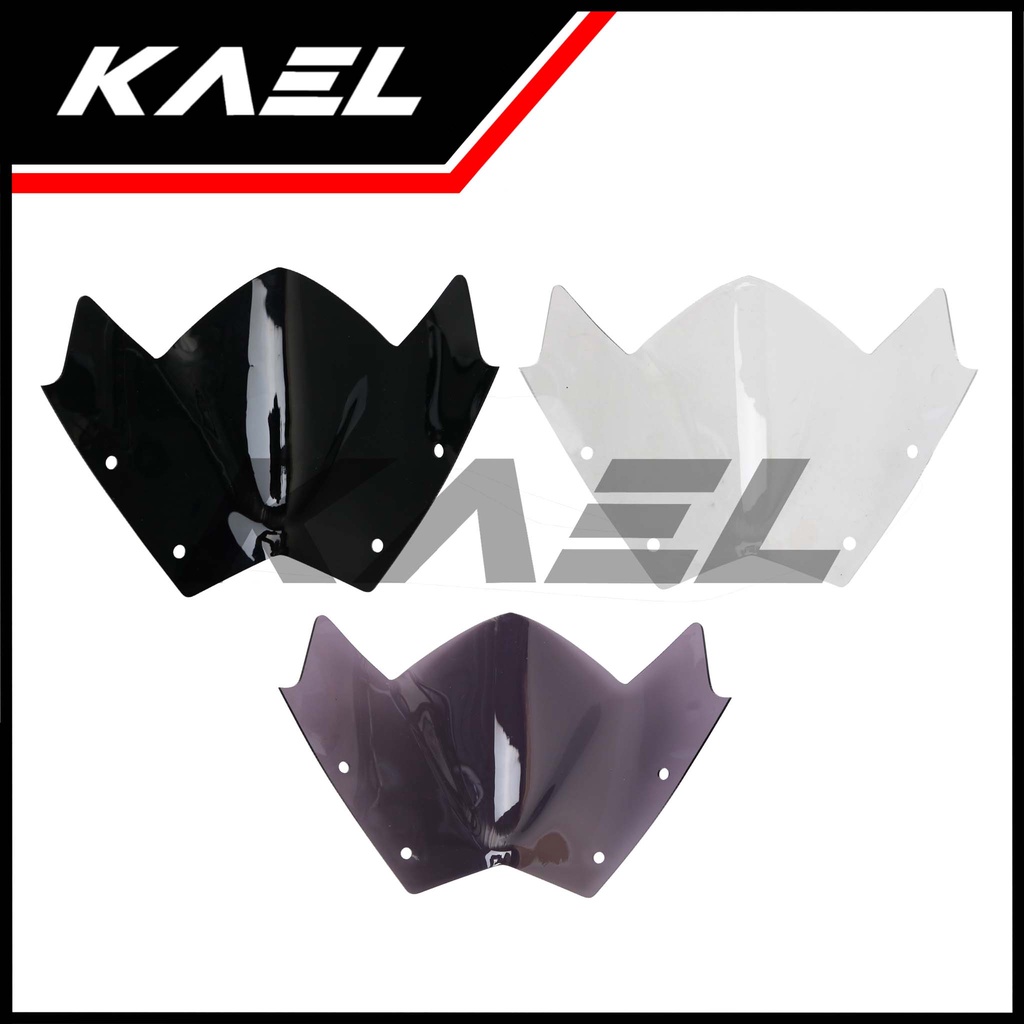 Visor Satria FU New 2013 2014 2015 Hitam Bening Ribben Riben Smoke Windshield Winsil Winshild Wind Shield Sil Shild