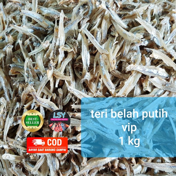 

N.E.W ikan asin teri belah putih vip/ jengki belah vip 1kg