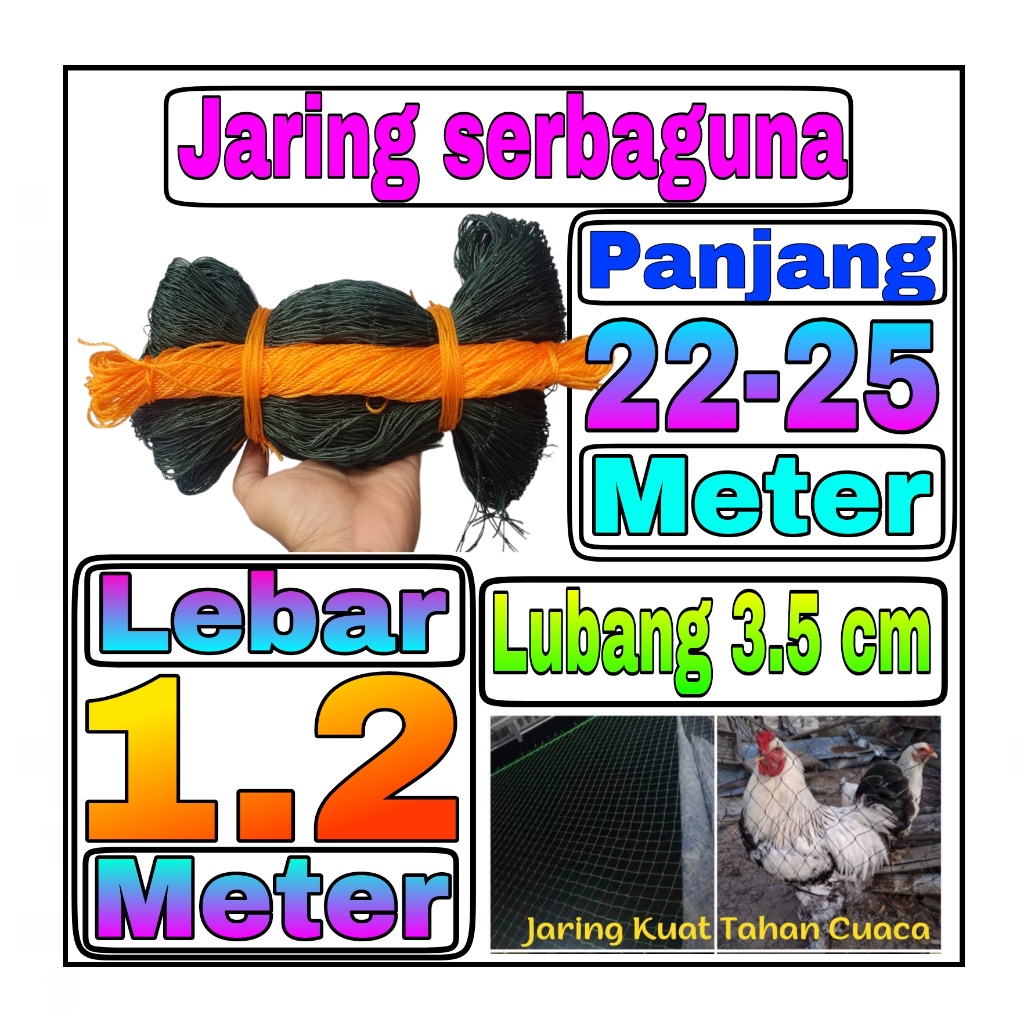 Jaring Ayam 1,2 Meter Jaring Pagar Ayam Kandang jaring tanaman jaring kandang hewan jaring serbaguna