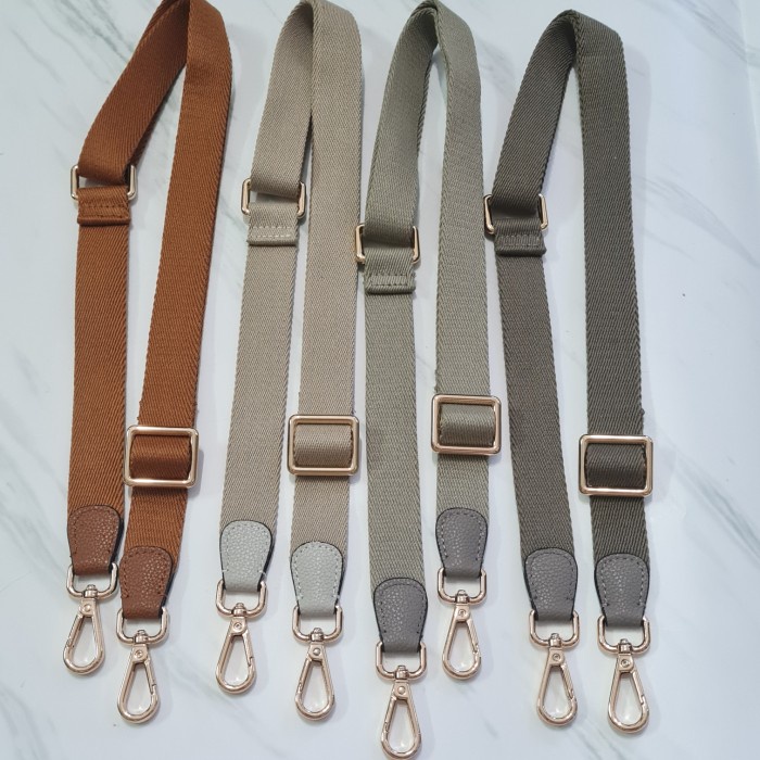 Luca Slim adjustable Canvas Leather bagstrap / bag strap tali tas/bagstrap