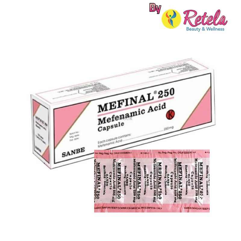 MEFINAL 250MG 1 BLISTER 10 TABLET ( Asam Mefenamat 250 mg )