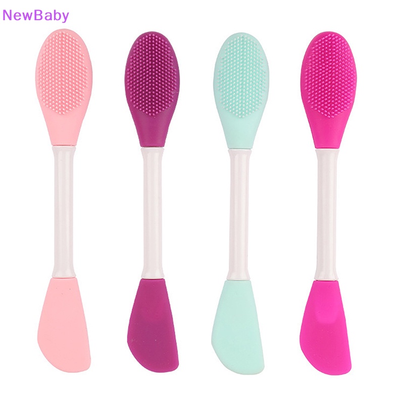 Newbaby Sikat Pengaduk Wajah Brush Silikon Lembut Sikat Pembersih Wajah ID