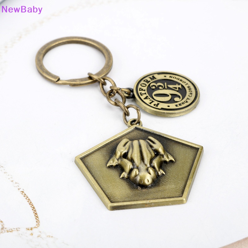 Newbaby Movie Chocolate frog Platform 9-3/4 Gantungan Kunci Bronze Antik Ch Key Chain ID