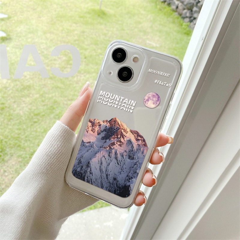 Casing Gunung Salju Untuk Samsung A11 EU A12 A13 A14 A10 A10S A20 A21 A22 A23 A20S A30 A02 A03 A50 A51 A52 A53 A54 A31 A32 A33 A34 A04 A73 A72 A71 S10 Akrilik Space TPU Penutup Belakang