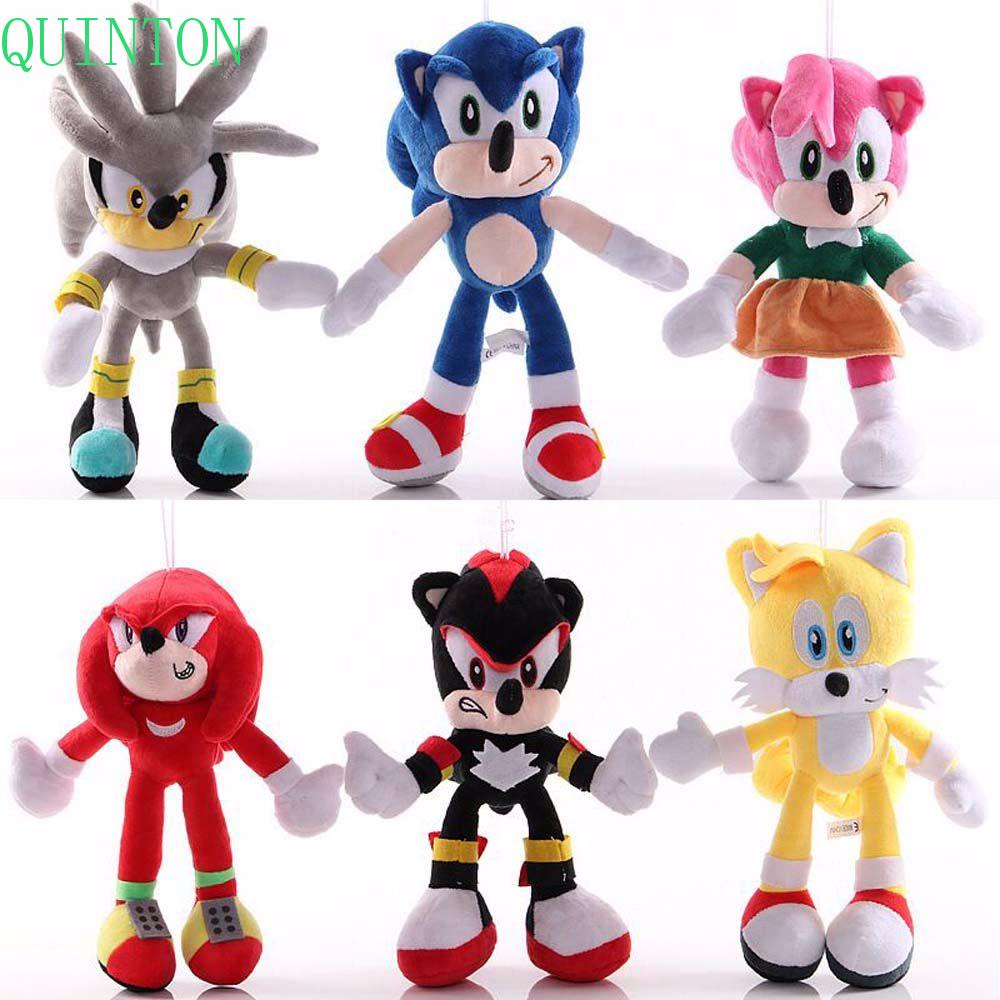 Quinton Sonic the Hedgehog 28 cm Shadow Figure Mainan Boneka Hewan Boneka Lembut Stuffed Toys Mainan Mewah