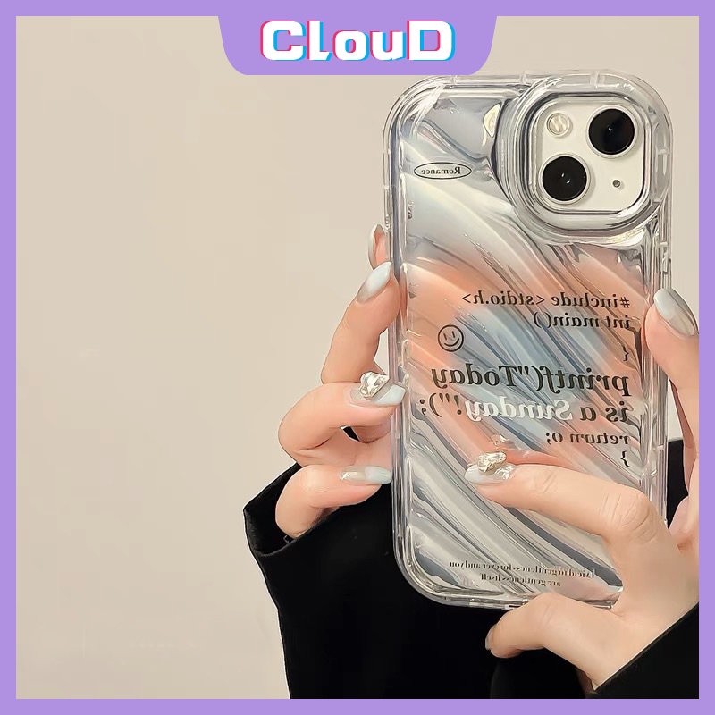 IPHONE Case Kompatibel Untuk Iphone6 6S 78 Plus XR 7Plus X XS Max SE 2020 13 11 14 12 Pro Max Kreatif Huruf Dazzle Kartu Laser Warna 3D Stereo Korgasi Cinta Hati Butterfly Case