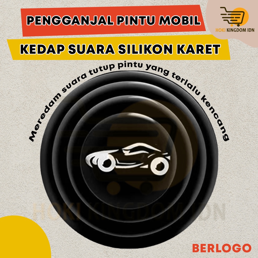 Bantalan Peredam Mobil Pintu Kap Bagasi / Karet Hitam