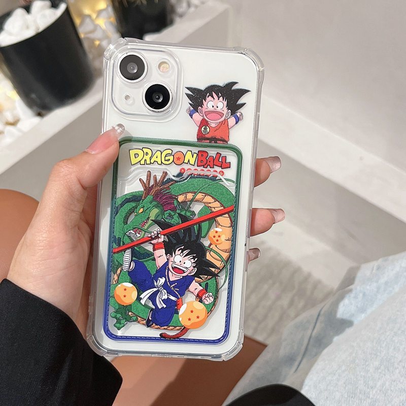 Card Case Dragon Ball Wukong Soft Case HP iP iPhone 14 13 12 11 Pro X XS XR Max 7 8 + Plus Boy Man FTD Casing Apple