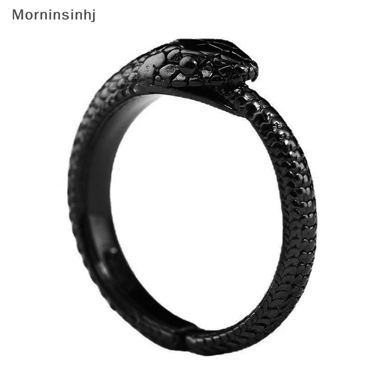 Mornin Indah Fashion Retro Punk Ular Cincin Hitam Pasangan Cincin Hadiah Pesta Ulang Tahun Perhiasan Pernikahan Aksesoris id