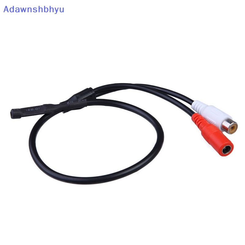 Adhyu Mic Audio Mini Hidden Microphone Wire Untuk Kamera Pengintai Keamanan CCTV DVR ID